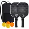 Pala de Pickleball Transfronteriza Pala de Pickleball de Fibra de Carbono Tablero de Panal Raqueta de Pickleball para Deportes al Aire Libre