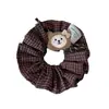 Estilo Coreano Retrô Estilo Acadêmico Argola de Cabelo Simples Versátil Urso Anel de Intestino Grosso Elástico de Cabelo para Rabo de Cavalo Acessório de Cabelo para Mulheres