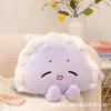 Manta Almohada de Empanada de Comida de Dibujos Animados Almohada para Siesta en Sofá Cama Manta para Aire Acondicionado Almohada para Oficina Aula Coche Colcha