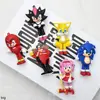 Nuevo Colgante Llavero de Dibujos Animados de Sonic, Adorno para Mochila de Sonic Supersónico, Muñeca de Caja Ciega, Juguete de Goma Suave