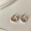 Aretes de Aro de Lujo Accesible de Alta Gama para Mujer, Aretes Elegantes de Otoño e Invierno, Aretes de Diseño Nuevo y Moderno, Aretes, Aretes Geométricos