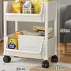 Estante de almacenamiento pequeño con ruedas, organizador de múltiples niveles de pie para snacks, almacenamiento para sala de estar, estantería, cesta móvil para frutas y verduras de cocina