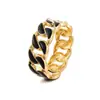 Nuevo brazalete de esmalte transfronterizo para mujer, simple y elegante, con apertura irregular y diseño de goteo de aceite, disponible en stock para venta al por mayor de fábrica