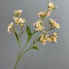 Estilo Fresco Simulação 3 Cabeças Daphne de Inverno Casa Arranjo de Plástico Flor Artificial Decoração de Casamento Flor Artificial Daphne de Inverno