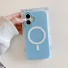 Funda magnética de TPU dos en uno con tacto de piel, adecuada para Apple 16, iPhone 15 Pro esmerilado, funda protectora anticaídas
