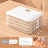 Caja para albóndigas portátil de gran capacidad para el hogar, multicapa, con temporizador, para almacenar alimentos congelados rápidamente, para refrigerador