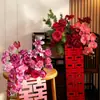 Arreglos Florales de Boda para Sala de Estar, Dormitorio, Mesita de Noche, Flores Artificiales, Jarrones de Mesa para Habitación de Boda, Decoración para la Mesa de Firma