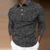 Camisa polo casual de manga larga con solapa para hombre, estilo old money, negocios, transfronteriza, estación independiente de Amazon, dropshipping
