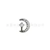 Aretes de Titanio F136 Aleación de Titanio Luna Creciente Circonita, Aretes para Cartílago de Oreja, Aretes para Labio de Aleación de Titanio G23, Joyería para Piercings Corporales
