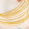Alambre Trenzado Relleno de Oro de 18K Alambre de Cobre Lote Flor Alambre Duro DIY Pulsera Hecha a Mano Moldeado Enrollado Accesorios de Joyería para la Oreja E01