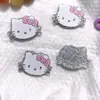Parche de Lazo Rosa de Gatito para Manualidades de Resina Gato Kt Accesorios Populares para el Cabello Accesorios para Fundas de Teléfono Móvil