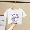 Ropa de Verano de Manga Corta para Niñas 2026 Estilo Nuevo 100% Algodón Puro Ropa para Niños Tops de Media Manga Cuello Redondo Camiseta para Niños Verano