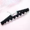 Colección 4 Cadena de Cuello TikTok Encaje Negro Collar CHOKER Cadena Corta para Clavícula Cadena de Lana Collar Moda