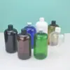Garrafa de 500ml Curta e Larga com Tampa de Rosca, Tampa de Rosca Tipo Cola, Garrafa de Orvalho Puro, Frasco Refil para Loção