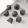 Suministro Transfronterizo Piedra Biliar Negra Sintética Juego de Mesa Poliédrico Dungeons & Dragons Dados Dnd Z08 Set Mate