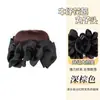 Adereço de Coque Azul para Cabelo com Presilha de Garra, Coque para Adicionar Volume, Penteado de Coque Fácil, Acessório de Cabelo de Coque com Flor
