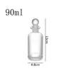 Atacado de Garrafas Dispensadoras de Perfume, Garrafas de Vidro Transparentes, Garrafas de Aromaterapia com Tampas, Garrafas de Aromaterapia Seladas Fornecimento Direto da Fábrica, Garrafas Vazias