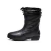 Botas de Água Modelo 2026, Galochas, Cobre-Sapatos Quentes da Moda de Cano Médio com Forro de Lã para Mulheres Adultas, Adequado para Todas as Estações