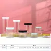 Frascos Sellados de Plástico de Grado Alimenticio para Mascotas 50-250ml Botellas de Empaque de Rosa y Bayas de Goji Frascos de Boca Ancha para Cosméticos y Mascarillas Faciales