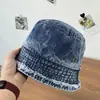 Sombrero de Pescador de Mezclilla Lavada con Borde Deshilachado Estilo Coreano para Primavera y Otoño para Mujer, Sombrero de Sol Casual Vintage que Hace que la Cara Parezca Más Pequeña