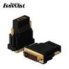Parafuso metálico dvi para hdmi adaptador DVI macho (24 + 1) para HDMI fêmea adaptador de vídeo HDMI HD