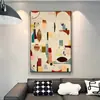 Pintura Colgante Antigua Francesa para Sala de Estar y Pasillo Sentido de Alto Nivel Mural Grande de Piso Nicho Pared de Fondo de Sofá Pintura Decorativa