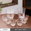 Set de Vidrio de Borosilicato Alto Tazón Pequeño Taza de Té Kung Fu Venta al por Mayor Taza Magnolia Taza de Té Transparente Taza para Velas Tapa Vaso