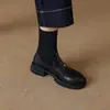 Botines de Tobillo Planos Adelgazantes Estilo Extranjero Tendencia de Temperamento 2026 Otoño/Invierno Nuevos Versátiles con Faldas Botas Adelgazantes de Principios de Otoño