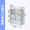 Liga de Alumínio Montagem Simples Aparador Armário Gabinete para Fogão de Cozinha Armário de Armazenamento para Sala de Estar Armário de Armazenamento para Varanda Armazenamento de Velas