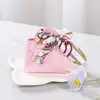 Caixa de Doces de Casamento de Couro Atacado Caixa de Doces de Casamento Estilo Ins Caixa de Embalagem de Doces de Casamento Bolsa de Açúcar de Couro Caixa de Casamento Alça de Alta Qualidade