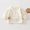 Roupa Quente para Recém-Nascido Meio Costas Manga Longa Sem Costura Classe A Menino e Menina Bolsa de Maternidade Confortável Meio Costas