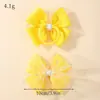 Moda Nueva Transfronteriza Europea y Americana Malla Lazo para el Cabello Infantil Doble Capa Accesorio para el Cabello Adorable Adorno para la Cabeza 5422