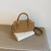 Bolsa Transversal Feminina Nova Moda Estilo Retro Maillard Outono 2026 Bolsa de Ombro para o Dia a Dia Matte de Alta Qualidade
