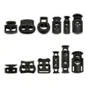 Botones Transfronterizos de Fábrica, Hebillas de Resorte de Plástico, Hebillas de Cuerda de Nailon, Botones Decorativos para Tiradores de Bolsos y Zapatos Negros