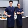 Uniforme de Chef de Hotel Manga Longa Masculino Estilo Chinês Restaurante Catering Cozinha Panificação Roupas de Trabalho Respiráveis Manga Curta