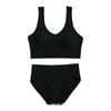 Ropa interior de hilo inalámbrica push up para mujer, sujetador deportivo a prueba de impactos, chaleco de belleza sin espalda con U grande, conjunto de ropa interior para yoga