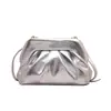 Bolsa de Mão para Ano Novo Bolsa de Ombro Moda Plissada Bolsa de Axila Versátil Toque de Luxo Bolsa Transversal Bolsa Nuvem Feminina