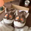 Lindas pantuflas de algodón con temática de perro para mujer, perfectas para otoño e invierno. Estas pantuflas de peluche de dibujos animados de Schnauzer son cálidas, de suela gruesa y forradas de felpa para mayor comodidad en casa.