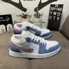 Tênis Originais Aj1 Branco-Verde-Vermelho V3 Antiderrapante Resistente ao Desgaste Esportivo Casual Leve Malha Plana Sapatos de Casal