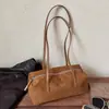 Bolso Cruzado Retro de Gamuza de un Solo Hombro para Mujer 2026 Otoño Nuevo Bolso de Mano Sencillo y Ligero Bolso de Hombro para el Trabajo