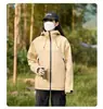 Chaqueta transfronteriza modelo nuevo 2025, chaqueta tres-pruebas para exteriores para hombre, estilo de pareja de una sola capa, chaqueta de retazos para montañismo