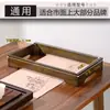 Estufa de Té Eléctrica Base de Marco de Madera Soporte de Placa de Inducción 37*20cm Marco Embebido para Preparar Té Eléctrico Material de Bambú