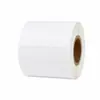 Etiqueta autoadhesiva de papel recubierto con línea de corte 60 70 80 90 100 en blanco para imprimir, adecuada para supermercados y entrega exprés