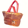 Bolsa de Mano Rpet Rellena de Algodón, Bolso de Hombro Versátil Rpet con Relleno de Plumón, Bolso Cruzado Rpet de Algodón Espacial Japonés y Coreano, Fábrica Personalizada