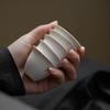 Xícara de Chá Cerâmica com Esmalte de Cinzas Vegetais, Peça Única Conjunto de Chá Kung Fu, Tigela de Chá, Xícara de Degustação, Xícara de Mestre Estilo Japonês, Feito à Mão em Jingdezhen