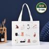 Bolsa Tote de Lona en Blanco Personalizada para Estudiantes, Bolsa de Regalo Publicitaria de un Solo Hombro, Bolsa Tote de Algodón de Moda con Impresión de Logotipo Disponible