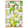 Adesivos de Natal populares transfronteiriços para decoração, adesivos criativos do Papai Noel, adesivos autoadesivos culturais e criativos para planner