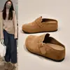 Zuecos sin cordones para mujer para uso en exteriores, estilo Birkenstock, nueva moda Primavera y Otoño 2025, Zapatos Birkenstock de suela gruesa que aumentan la altura para mujer