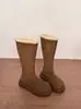 Invierno 2026 Nuevo Estilo Celebridad de Internet Felpa Engrosada Botas Largas Mujer Suela Gruesa Antideslizante Botas de Nieve Caña Alta Botas de Algodón Cálidas