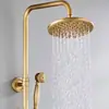 Set de Ducha de Lujo Retro Estilo Europeo Más Vendido Transfronterizo, Cabezal de Ducha Antiguo de Cobre Puro, Grifo Mezclador de Agua Fría y Caliente para Baño